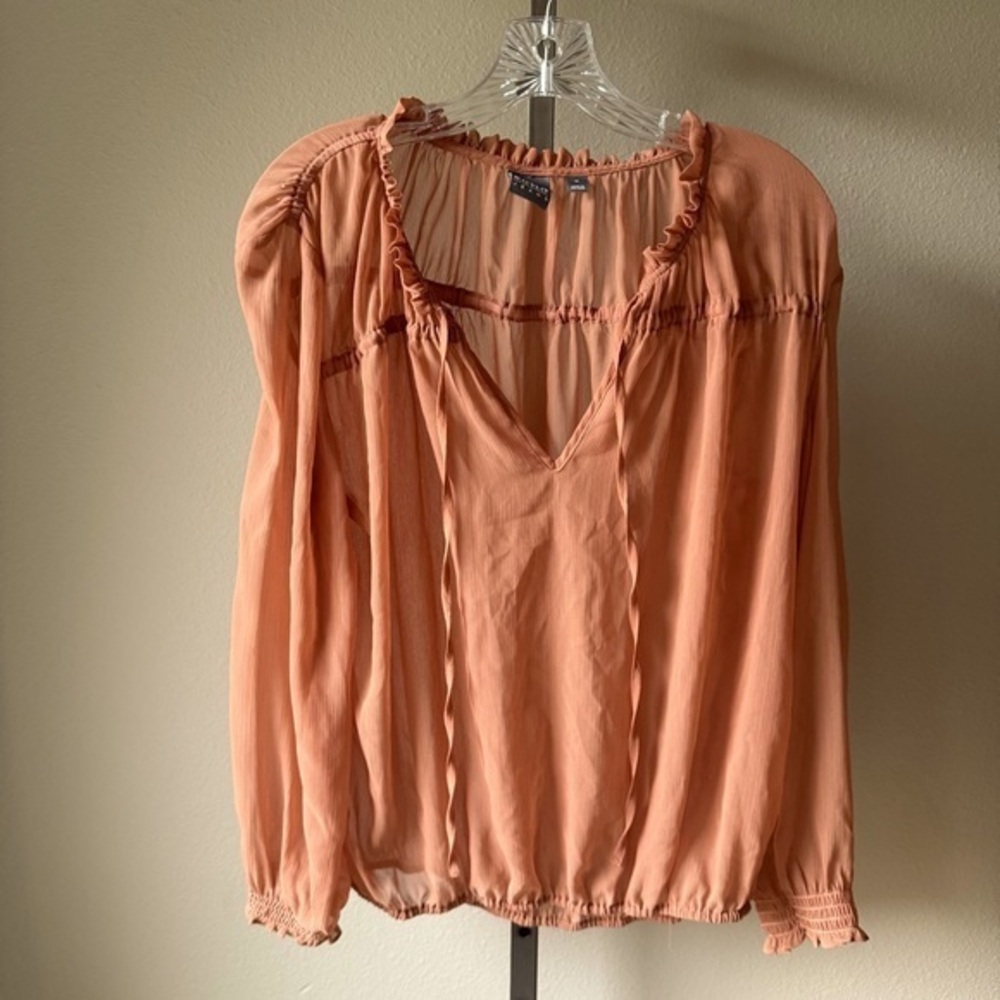 Soho Jeans New York semi- sheer blouse size medium